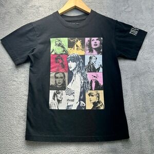 Taylor Swift The Eras Tour Concert T-Shirt Black Youth Small YS Graphic Tee